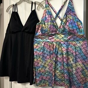 TORRID (2 set) wireless swim dress with brief 1X